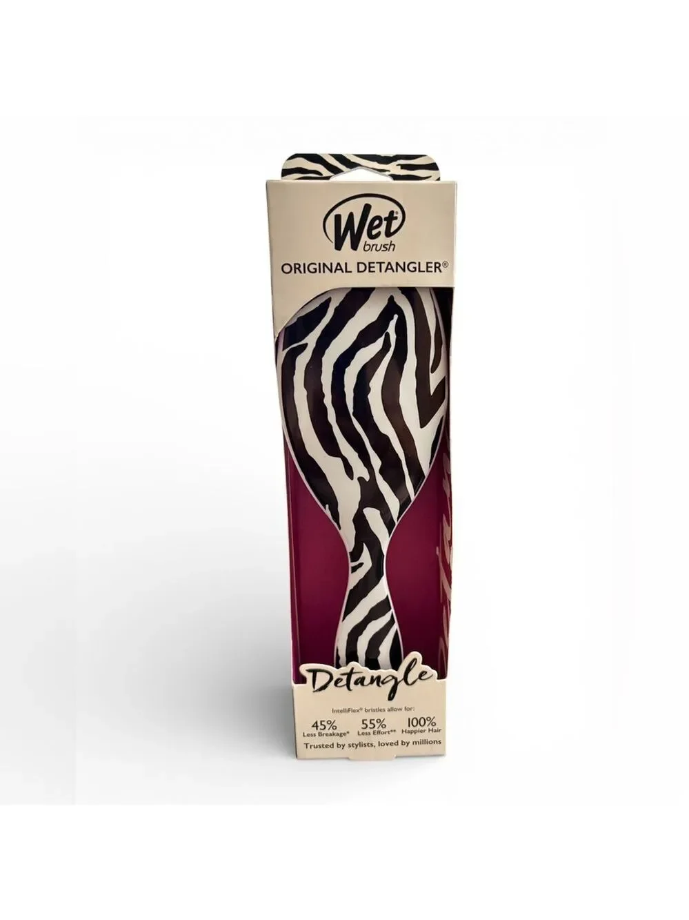 Wet Brush Original Detangler - Zebra Print Black & White